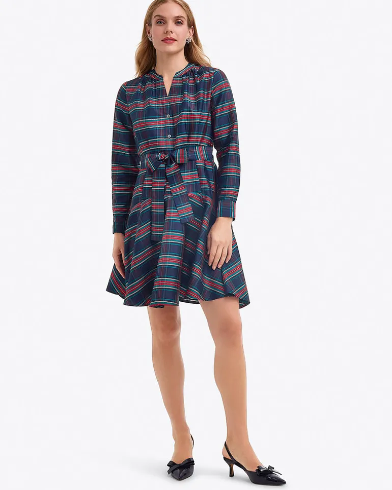 Imogen Mini Shirtdress in Taffeta