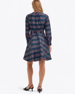 Imogen Mini Shirtdress in Taffeta