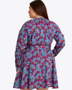 Imogen Mini Shirtdress in Stretch Poplin