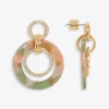 Jade Rose Acetate Hoops