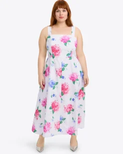 Josephine Love Circle Dress in Printed Hydrangea