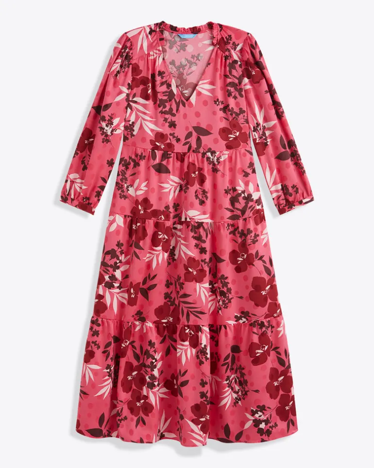 Katie Midi Dress in Spring Floral