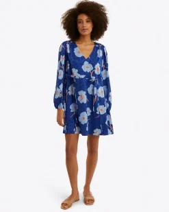 Kellie Babydoll Dress in Printed Dot Jacquard
