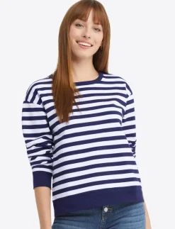 Kelsea Sweatshirt in Awning Stripe