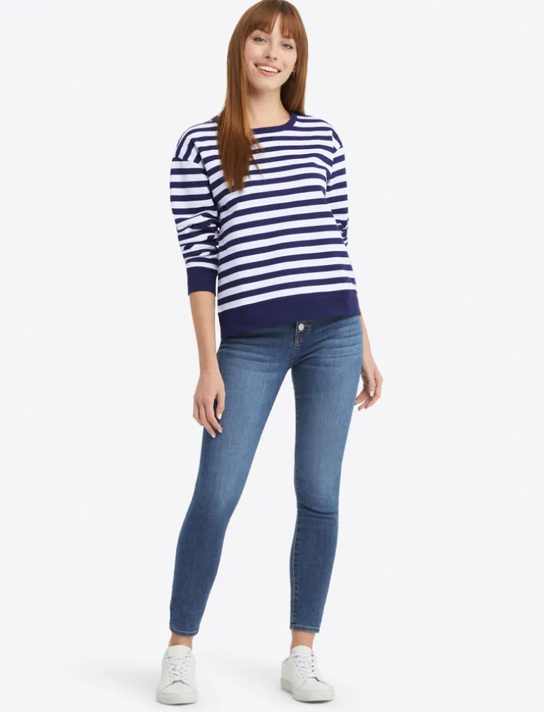 Kelsea Sweatshirt in Awning Stripe