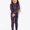 Kids Crewneck Pajama Set in Georgia Plaid