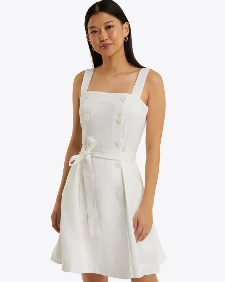 Kylie Love Circle Mini Dress in Linen