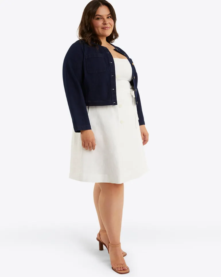 Kylie Love Circle Mini Dress in Linen