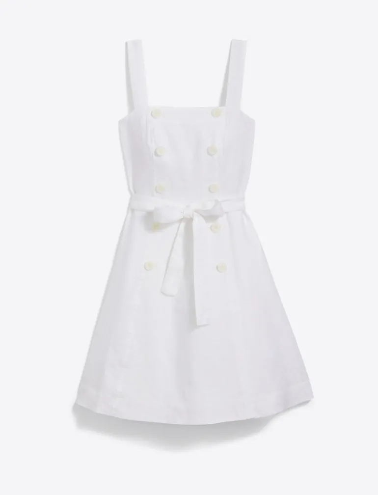 Kylie Love Circle Mini Dress in Linen