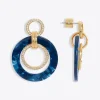 Lapis Acetate Hoops