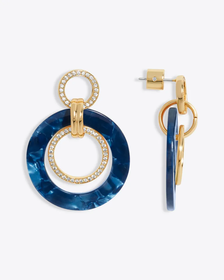 Lapis Acetate Hoops