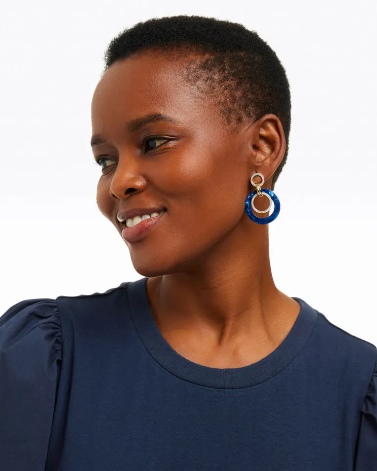 Lapis Acetate Hoops