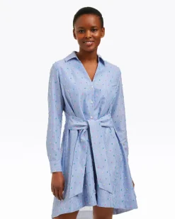 Layla Shirtdress in Blue Stripe