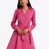 Layla Shirtdress in Textured Stripe