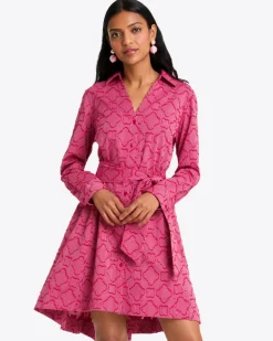 Layla Shirtdress in Textured Stripe