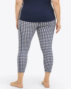 Leggings in Navy Gingham