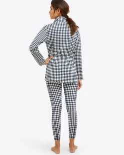 Leggings in Navy Gingham