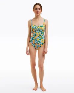 Lemon Blossom Bandeau One Piece