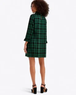 Lindsay Shift Dress in Blackwatch Plaid