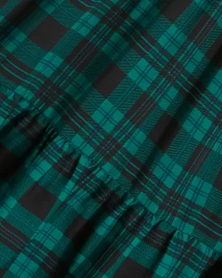 Lindsay Shift Dress in Blackwatch Plaid