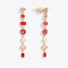 Linear Drop Gem Earrings