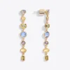 Linear Drop Gem Earrings
