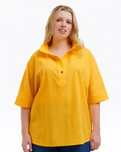 Logan Top in Cotton Dobby