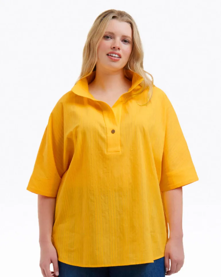 Logan Top in Cotton Dobby