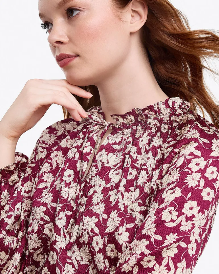Long Sleeve Top in Hammered Satin