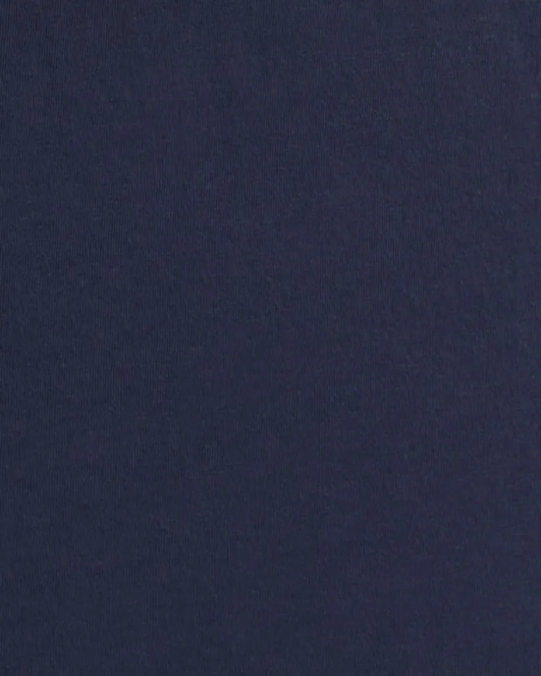 Long-Sleeve Easy Knit Top in Navy