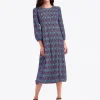 Long-Sleeve Midi Dress