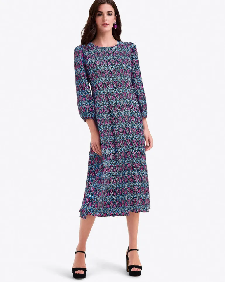 Long-Sleeve Midi Dress
