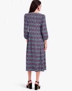 Long-Sleeve Midi Dress