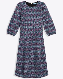 Long-Sleeve Midi Dress