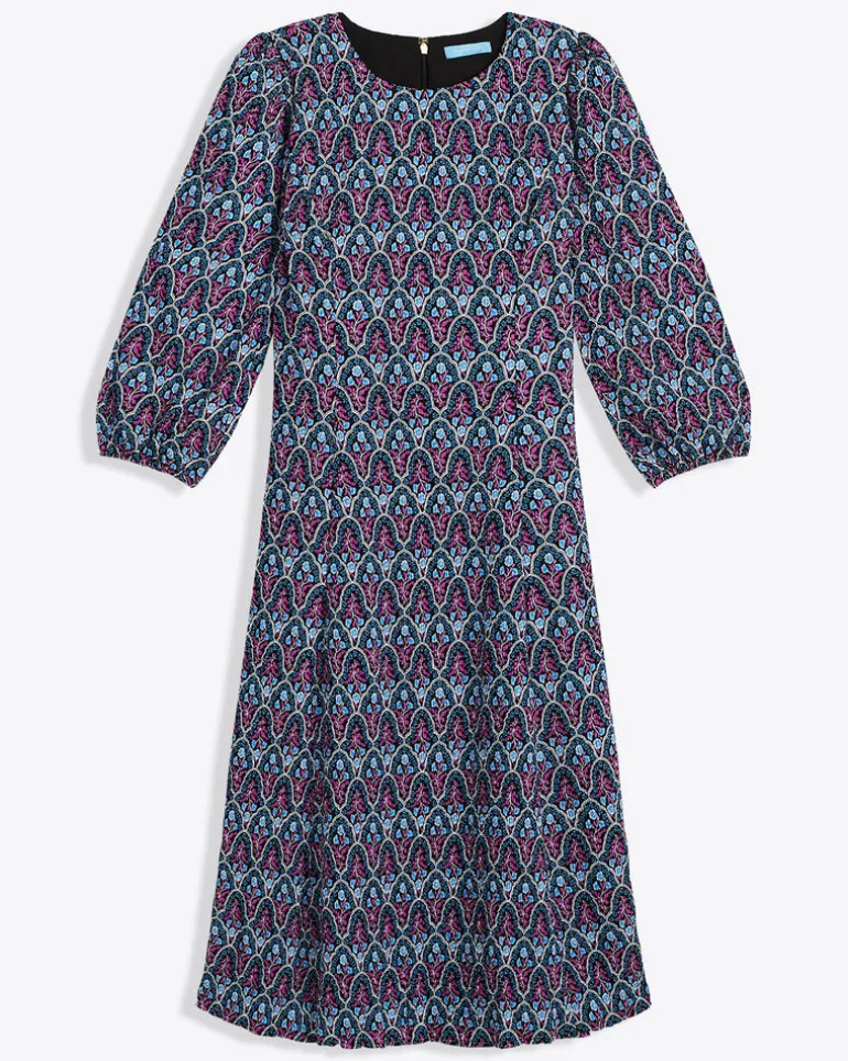 Long-Sleeve Midi Dress