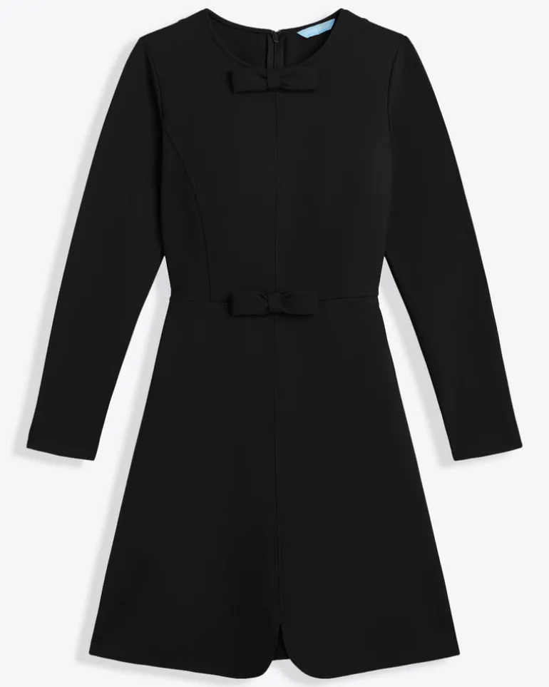 Long-Sleeve Sadie Shift Dress in Ponte