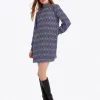 Long-Sleeve Shift Dress