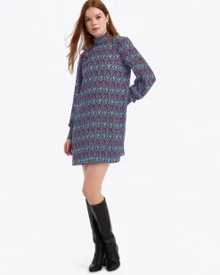 Long-Sleeve Shift Dress