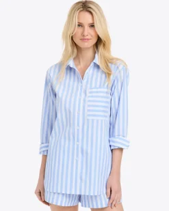 Lynn Long Sleeve Top in Crisp Cotton