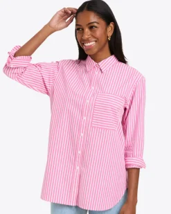 Lynn Long Sleeve Top in Crisp Cotton