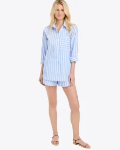 Lynn Long Sleeve Top in Crisp Cotton