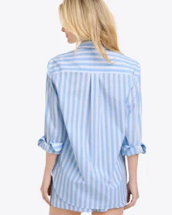 Lynn Long Sleeve Top in Crisp Cotton