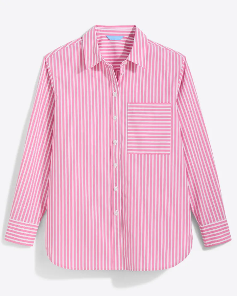 Lynn Long Sleeve Top in Crisp Cotton
