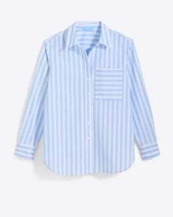 Lynn Long Sleeve Top in Crisp Cotton