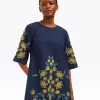 Mallory Embroidered Bell Sleeve Mini Dress