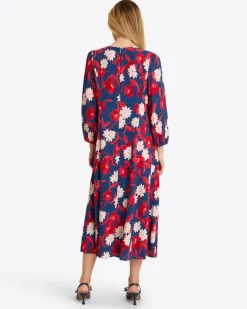 Matilda Midi Dress in Crinkle Plissé