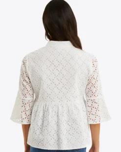 Maya Top in Eyelet