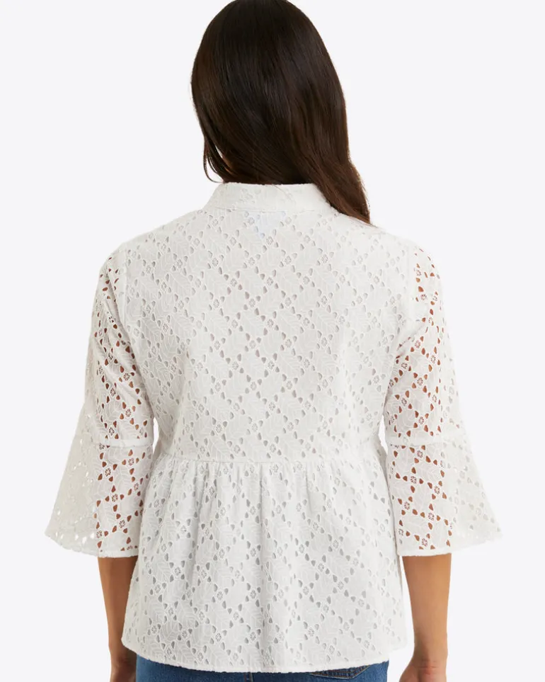 Maya Top in Eyelet