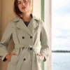 Meghan Trench Coat in Spring Sage