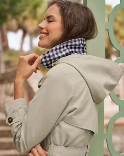 Meghan Trench Coat in Spring Sage